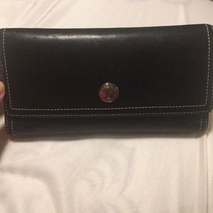 Black Coach Leather Wallet